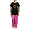 thumbnail image 4 of CafePress - Green Celtic Triquetra Women's Dark Pajamas - Women's Short Sleeve Print T-Shirt and Pants Dark Cotton Pajama Set, 4 of 7