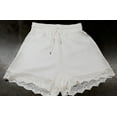 thumbnail image 5 of Pantalon Femme Couleur Unie Short en Dentelle Décontracté, 5 of 5