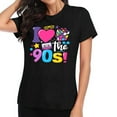 thumbnail image 4 of Oversized 90s T-Shirts for Women I Love The 90s Tees Vintage neon Crewneck Short Sleeve 1980 Themed Style Party Tops, 4 of 6