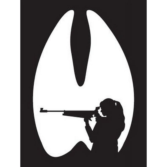 Do It Yourself Wall Decal Sticker Living Room Art Girl Hunter Girls Bed Room 20x12"