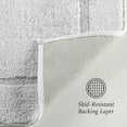 thumbnail image 3 of Hotel Style Organic Cotton Luxury 2-Piece Bath Rug Set, Platinum Silver, 3 of 9