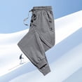 thumbnail image 2 of Women's Plus Size Fleece Lined Sweatpants with Zipper Detail Warm Comfortable Sports Pants for Autumn and Winter, 2 of 5