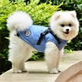 thumbnail image 2 of Pet Warm Jacket, Small Dog Vest, Harness Puppy Winter 2 in 1 Outfit Cold Weather Coat, 2 of 9
