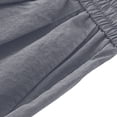thumbnail image 6 of SeCaotees Men’s Capri Casual Pants, Elastic Waist Relaxed Fit Lightweight Breathable Cropped Bottoms with Hand Pockets for Summer Daily Wear Dark Gray,XXXXL, 6 of 9