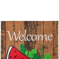 thumbnail image 5 of Northlight Welcome Watermelon Slice Summer Outdoor House Flag 28" x 40", 5 of 6