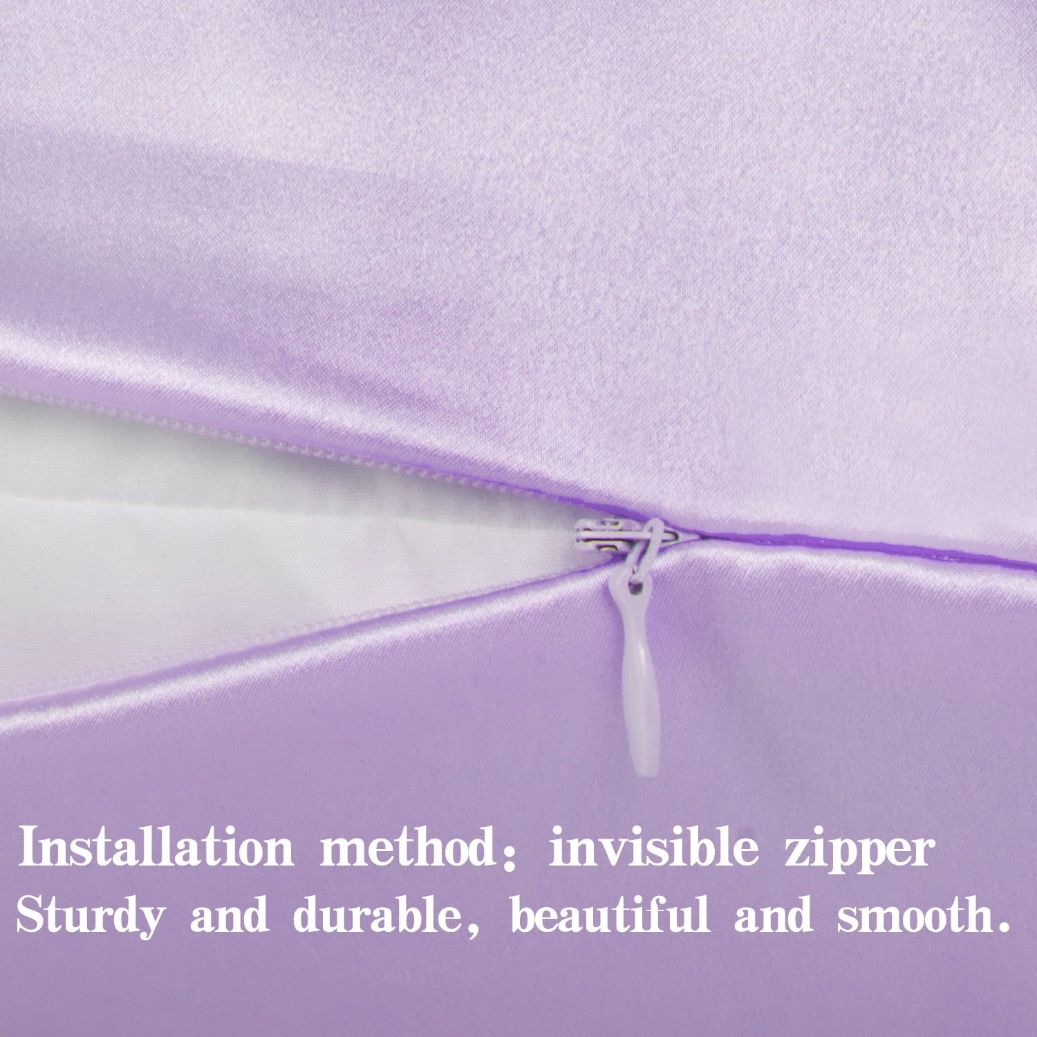 Lorviah 100% Mulberry Silk Pillowcase for Skin and Hair, King Size 20"x36", 1 Pack, Lavender
