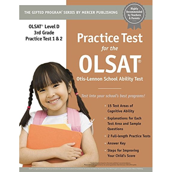 Pre-Owned Practice Test for the OLSAT (Grade 3) Level D Otis-Lennon School Ability Test, 9781937383459, 1937383458, Paperback,
