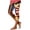 #0066-Brown, variant on Favoffer Women's Capri Leggings Independence Day Print Tight High Stretch Mid-Calf Cut Tummy Control Elastic Waist Athletic Yoga Workout Streetwear Daily Casual Active Bottoms