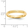 thumbnail image 3 of 14K Yellow Gold 3mm Half Round with Edge Band Ring Size 9, 3 of 7