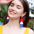 thumbnail image 4 of Tassel Earrings, Widely  Layered Tassel Earrings Retro Style  For Celebration, 4 of 8