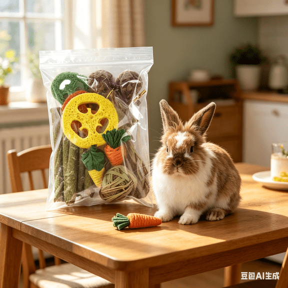 14-Pack Rabbit Chew Toys for Teeth, Natural Bunny Toys Sticks Chew and Treat for Guinea Pigs Hamster Chinchillas and Other Small Pets(as shown)