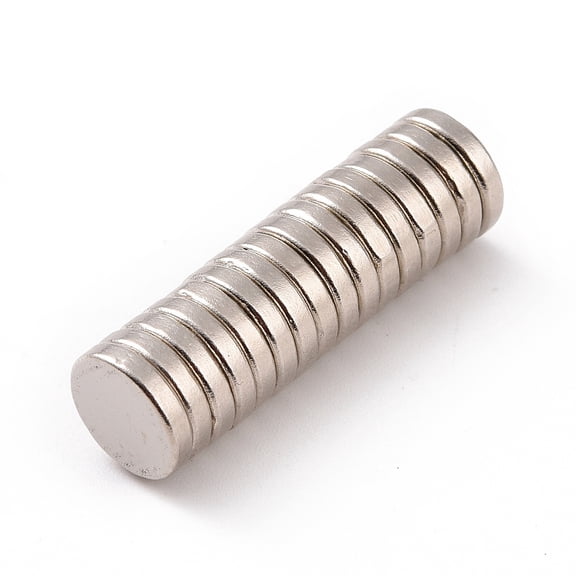 200 pc Small Circle Magnets Button Magnets Strong Magnets Fridge Platinum 8x2mm