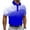 Blue, variant on Fishing Shirts for Men Short Sleeve Men's Casual Golf Shirt - Short Sleeve Geometry Printed Gradient Breathable Sports Casual Work Tee for Daily Wear Blue 4XL