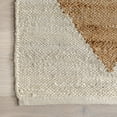 thumbnail image 5 of nuLOOM Pandora Diamond Jute Ivory 2' 6" x 6' Geometric Runner Rug, 5 of 9