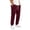 18# Wine, variant on Mens Corduroy Jogger Pants Elastic Drawstring Waist Jogging Trousers Multi Pockets Casual Pants