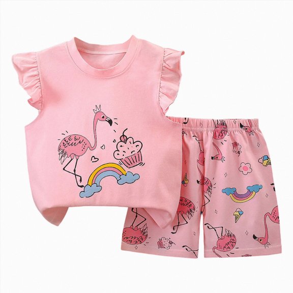 mgoYE Toddler Girl Clothes 12-18 Months Baby Girl Summer Clothes Cute Dress Smocked Sleeveless Tops Shorts Outfits Toddler Bloomers Princess Outfit Set Watermelon Red