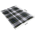 thumbnail image 4 of Blue Green Plaid Checkered Pattern Blanket,Comfortable Soft Flannel Throw Blanket,All Season,Warm Lightweight Blankets for Sofa Bed Couch Living Room Chair,40"x50", 4 of 4
