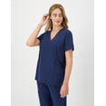 thumbnail image 3 of Hanes Comfort Fit Scrubs Women's Scrub Top Athletic Navy 3XL, 3 of 9