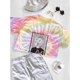 thumbnail image 3 of Flower Girl Crown Art Tie Dye Spiral Women -Image by Shutterstock, Female x-Large, 3 of 4