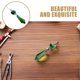 thumbnail image 3 of Moluckfu 12Pcs Portable Green Crystal Pendant for Wedding Party and Car Interior Decor, 3 of 5