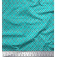 thumbnail image 1 of Soimoi Satin Silk Fabric Damask & Floral Block Print Fabric by The Yard 42 Inch Wide, 1 of 2