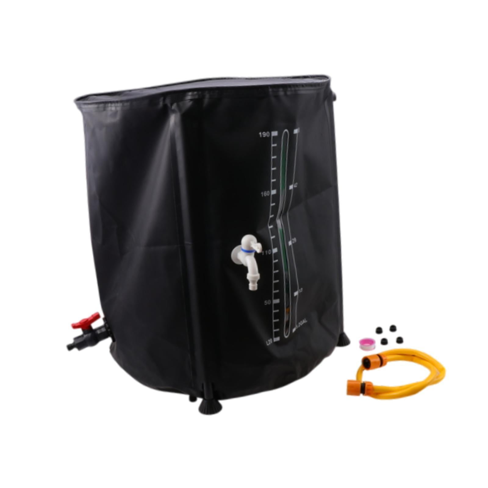 Fzaqwen Folding Rain Water Catching System Portable Rain Barrel 200 Liters Water Storage