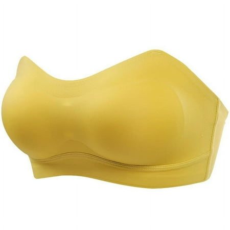 Women Trackless Latex Invisible Bra Strapless Wedding Dress Underwear