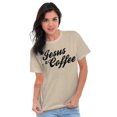 thumbnail image 5 of Jesus Coffee Religious Latte Lover Women's Graphic T Shirt Tees Brisco Brands L, 5 of 6