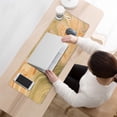 thumbnail image 3 of Orange Line&nbsp;mouse Padswaterproofnon Slip&nbsp;Line Series for Office Home Work GamingmousepadRubber Base Mousepad with Stitched Edges 31.5x11.8inches, 3 of 7