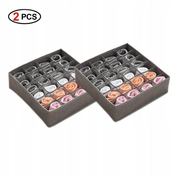 Drawer Type, Storage Box, Divider 2 Piece Underwear Storage Box, LEEFE