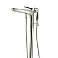 thumbnail image 5 of Pluto Triangle head tub filler faucet with Float Handle - Brushed Nickel, 5 of 12