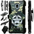 thumbnail image 1 of Compatible with Cricket Icon 2 (2020) Hybrid LuxGuard Holster Phone Case Cover (US Army Crosshatch), 1 of 1