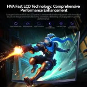 ABS 34 Ultrawide UWQHD 2K 1440P (Quasi 4K) 240Hz with AMD FreeSync 1ms HDR400 1500R Curved Gaming Computer Monitor with Height Adjustable stand GQ341NE