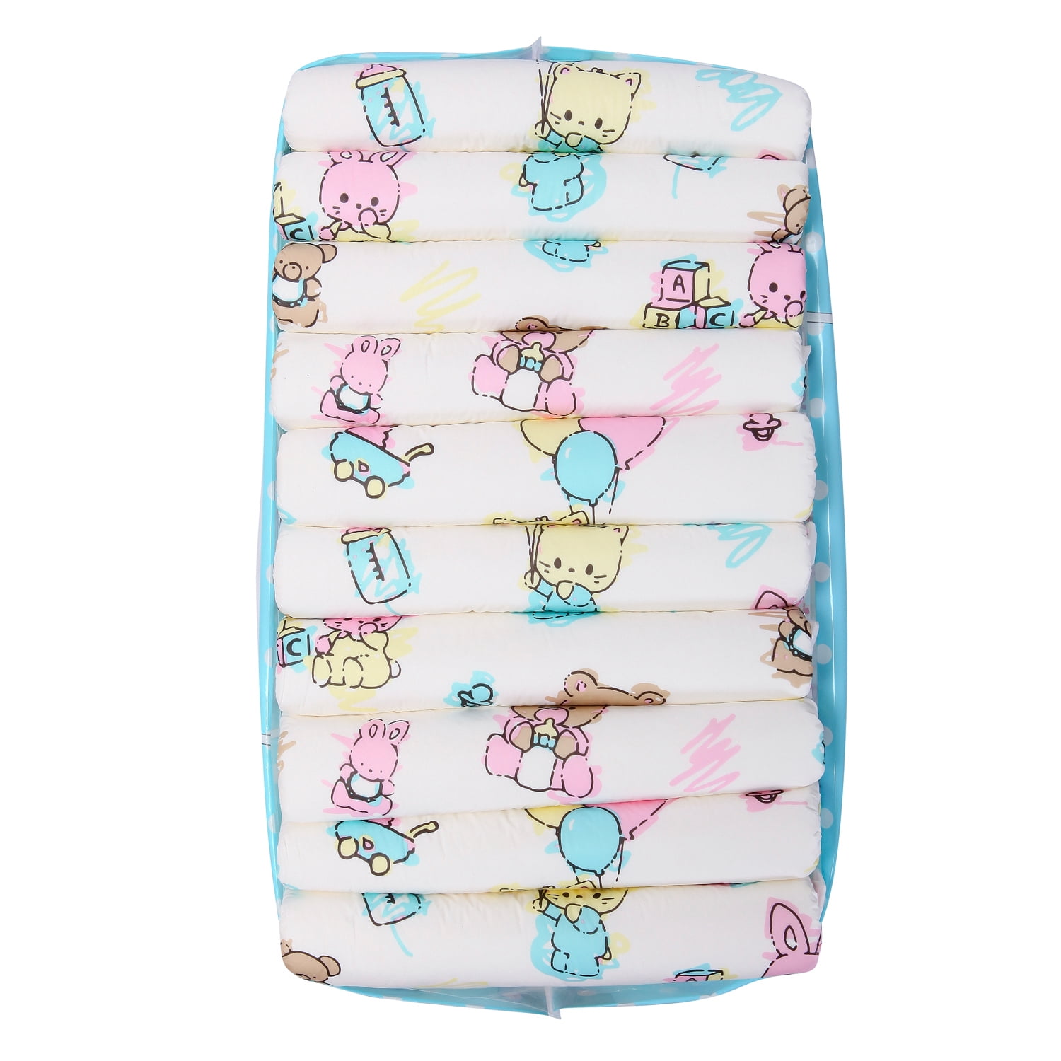 Littleforbig Adult Diaper 10 Pieces - Baby Cuties Diapers (Medium 28"-38")
