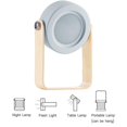 thumbnail image 4 of Lámpara de mesa plegable, 4000 mah Luz de noche segura para bebés Lámparas de mesita de noche portátiles Lámparas de dormitorio con control táctil, 3 modos Led dontodent Kuyhfg Sin marca, 4 of 5