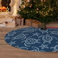 thumbnail image 2 of Cauagu 48" Christmas Tree Skirt Sea Turtle Pattern Christmas Tree Decorations Tree Mat for Xmas Decorations Occasion Holiday Home Decor -48", 2 of 7