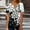White, variant on Jacenvly 2024 new summer blouses for women Casual Women Print Round Neck Loose Short Sleeve T-shirt comfortable Floral Ruffle Trim Flouncev neck t shirts ladies plus size tops Blue