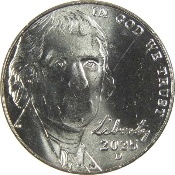 2025 D Jefferson Nickel Uncirculated 5c Coin