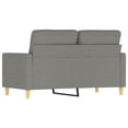 thumbnail image 3 of vidaXL 2-Seater Sofa Dark Grey 120 cm Fabric, 3 of 5