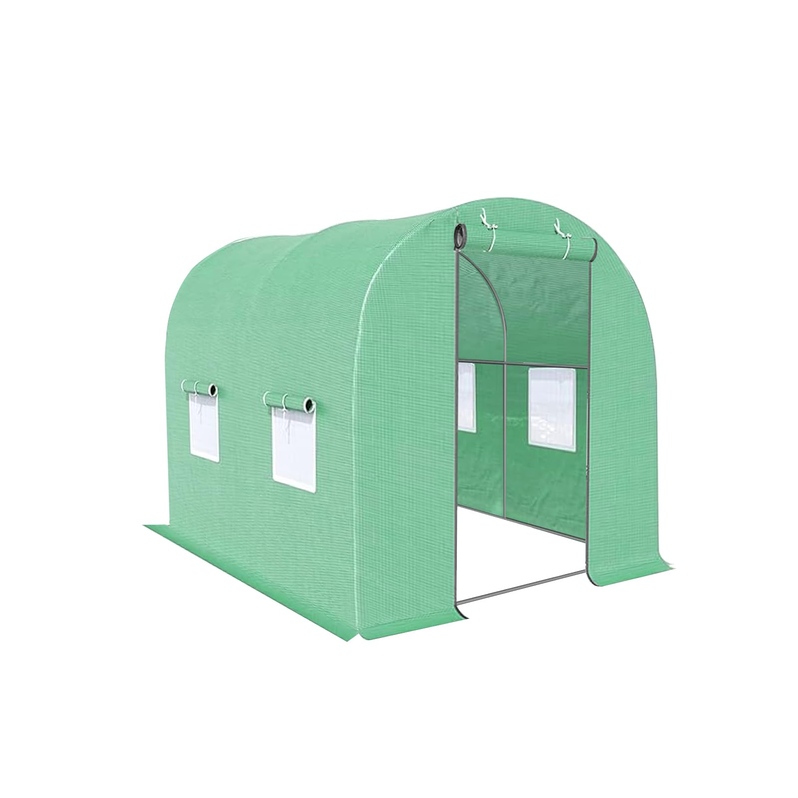 Danolapsi Walk-in Green House,Tunnel Green Houses Outdoor Portable Plant Gardening Upgraded Galvanized Steel Frame Zipper Doors