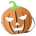 thumbnail image 1 of KAKOWELY Máscara de calabaza de fieltro para fiesta de disfraces de Halloween, terror, terror, suministros de decoración, 1 of 4