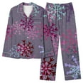 thumbnail image 5 of Xihbxyly Christmas Pajamas for Women, Women's Christmas Printed Pajama Set for Daily Home Wear Two-Piece Pajama Set with Pocket, 5 of 6
