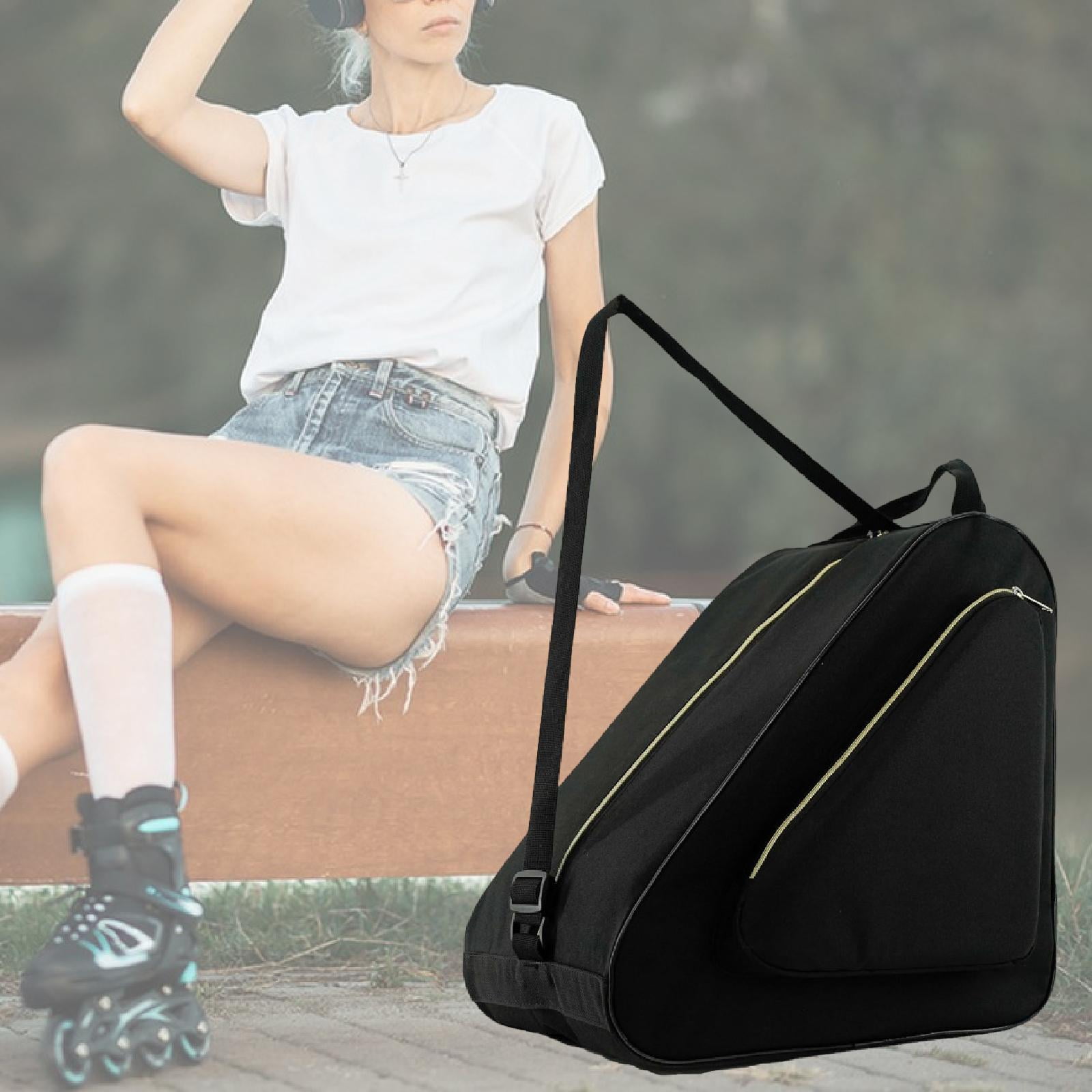 Roller Skate Bag Skates Storage Bag Ice Skating Shoes Carrier Large Capacity 40x40x26cm Suitable for Children Adults