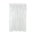 thumbnail image 2 of Crown Display Plastic Shower Liner, Clear Solid Print, 70" x 72", Ring and Magnets, 1 Count, 2 of 6