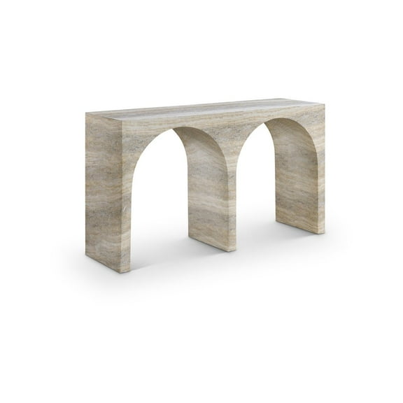 Meridian Furniture Faenza Travertine Finish Console Table