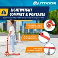 thumbnail image 3 of OutdoorCruiser Red 3-Wheel Kids Scooter – Lean-to-Steer, Wide Deck, LED Wheels, Adjustable T-Bar, 150 lbs Capacity, 3 of 6