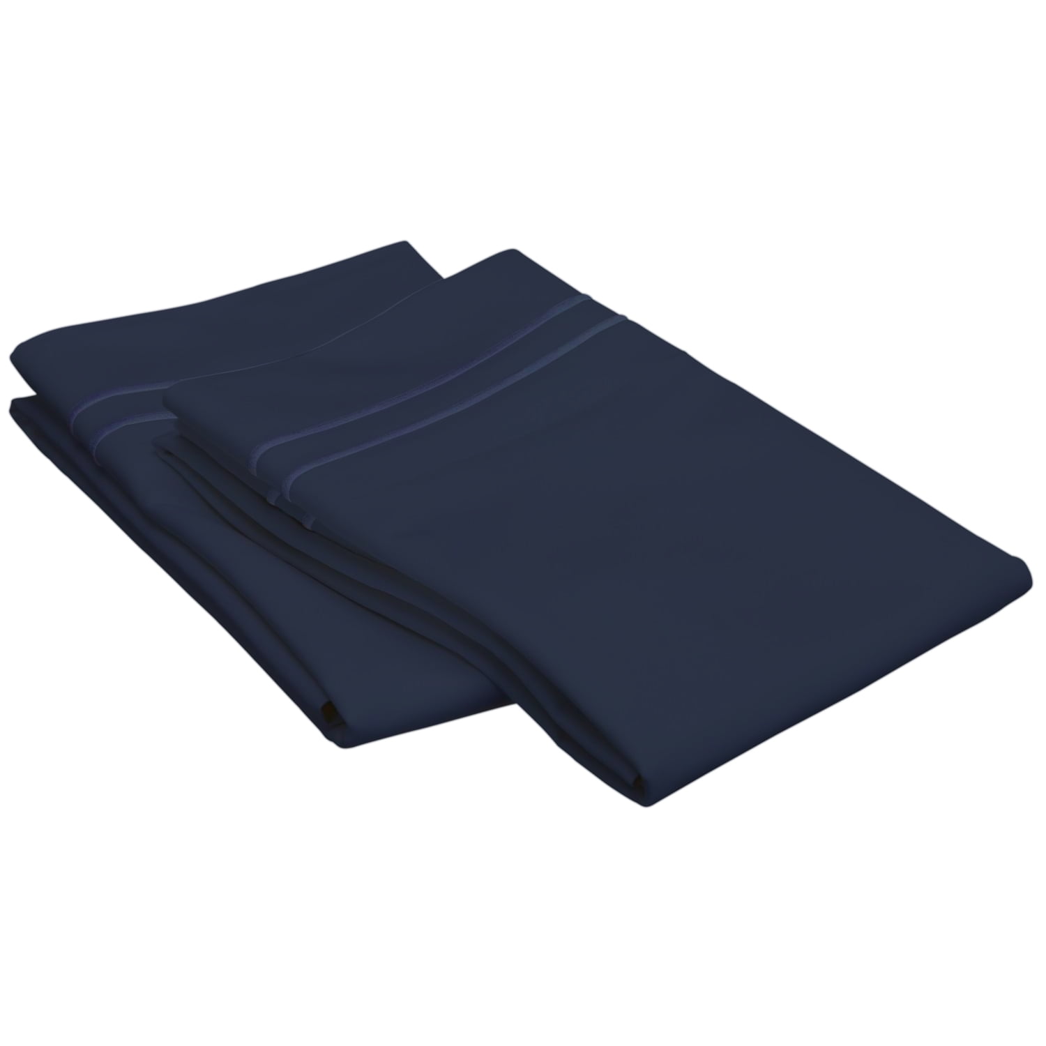 Superior Egyptian Cotton Pillowcase Set, King, Navy Blue