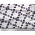 thumbnail image 2 of Soimoi Purple Moss Georgette Fabric Window Pane Check Fabric Prints By Yard 42 Inch Wide, 2 of 3