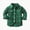 Green, variant on YIWULA Toddler Boy Girl Fall Flannel Shirt Kid Baby Long Sleeve Button Down Plaid Shirts(10-11 Years,Khaki)