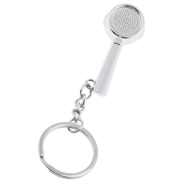 kurtrusly Keyring Key Chain Ring Coffee Accessories Stylish and Compact Silver Portafilter 2x2x2cm 1Set